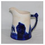 Antique Sleepy Eye stoneware crock pitcher,