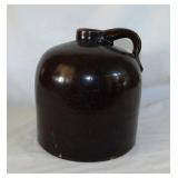 Antique one gallon crock whiskey jug