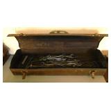 Craftsman metal toolbox & tools