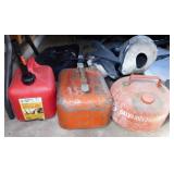 Vintage metal marine fuel can - 2 metal & plastic