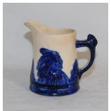 Antique Sleepy Eye stoneware crock pitcher,