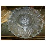 Indiana Glass hobnail deviled egg platter -