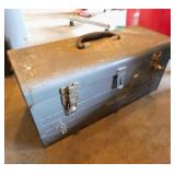 20" Craftsman metal tool box, no tray, some tools
