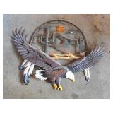 Yard stakes & wall dï¿½cor w/ Bald eagle and bird