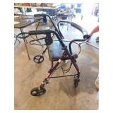 Guardian 400 lb. capacity rollator w/ seat &