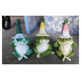 Large storage tote w/ lid - Garden fairy frogs,