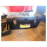 Stanley 24" plastic tool box w/ tray, empty