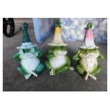 Large tote w/ lid of Resin garden fairy gnome