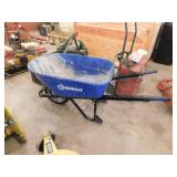 Kobalt metal tub wheelbarrow w/ solid no flat