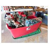 50 gal Sterilite storage tote w/ lid of Christmas