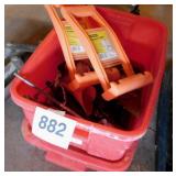 Rubbermaid Tough tote of hand tools & Stanley