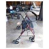Guardian 400 lb. capacity rollator w/ seat &
