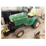 1999 John Deere 455 diesel lawn tractor, 60"