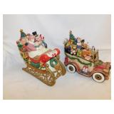 Fitz & Floyd musical Santa Claus - Sleigh music