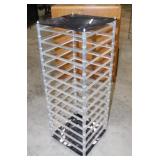 Tall 4 sided jewelry swivel display, 11' x 31'