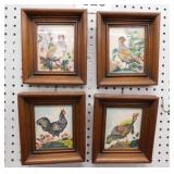 Four 1950's Margo Alexander signed bird prints
