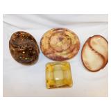 Vintage handmade ceramic ashtrays