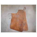 Antique leather cowboy chaps