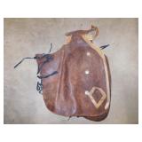 Antique leather batwing cowboy chaps