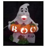 Hand painted ceramic Ghost light
