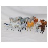 12 assorted plastic horses, Heartland ?