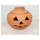 Terra cotta Jack-O-Lantern, 9' x 9'