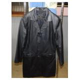 Ladies leather coat, Oscar Piel, L - Ladies wool