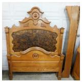 Antique oak bed frame