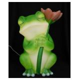 Adorable lighted Frog & Flower blow mold, 20' tall