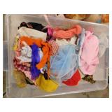1980's Barbie clothes in 16' x 11.5' tote w/ lid
