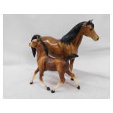 Breyer bay Family Arabian mare - Bay running foal