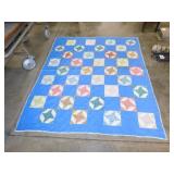 1960's Pin Wheel full size quilt, machine done