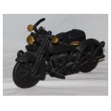 Cast iron motorcycle w/ side car