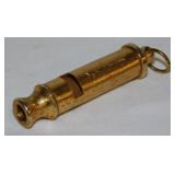 1950's Sergeant Preston brass whistle premium from