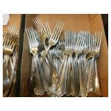 50 National nickel silver forks