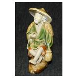Chinese Shiwan Pottery mudman, 4.5' tall -