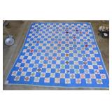 1950's-1960's Nine Patch full size quilt, machine