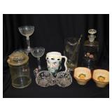 Clear glass containers - Pom pom