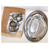 Vintage silverware & trays