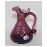 Rainbow Art Glass hand blown amethyst purple