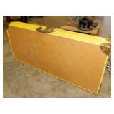 Vintage folding metal picnic table, 33' wide -