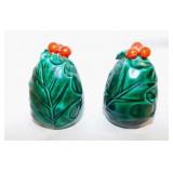 Vintage Lefton Holly & Berries salt & pepper S&P