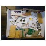 Old vintage sewing buttons still on cards