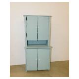 Handmade child's toy kitchen cabinet, 34' tall