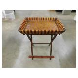 Wicker foldable tray, 22' x 17' x 28' tall