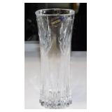 Vintage 24% lead crystal bud vase, 6.5' tall