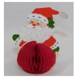 Twenty 1950's Hallmark honeycomb Christmas Santa