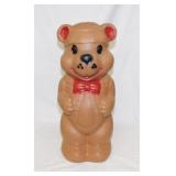 1960's AJ Renzi brown Teddy Bear blow mold bank,