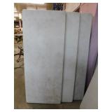3 Lifetime style 6' folding tables, some damage