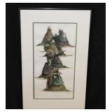Signed original Peruvian Native Women watercolor